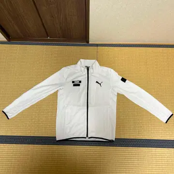 PUMA 화이트 집업 자켓