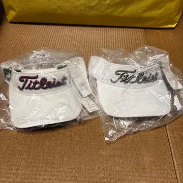 Titleist 화이트 바이저 2개 세트 미사용 새상품