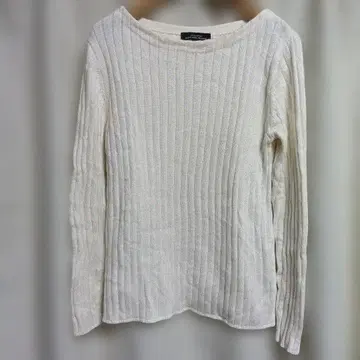 GREEN LABEL RELAXING 화이트 긴팔 니트