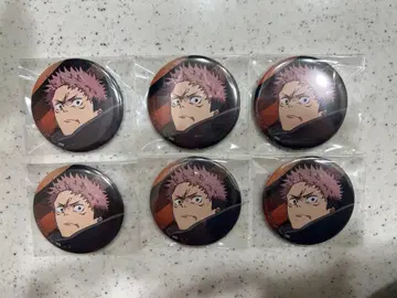 주술회전 사멸회유 이타도리 유지 캔뱃지 6개 세트