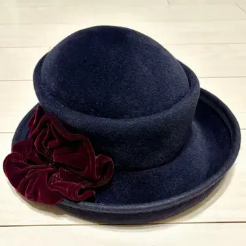 고베 맥시마 울 펠트 햇 다크 네이비 여성용