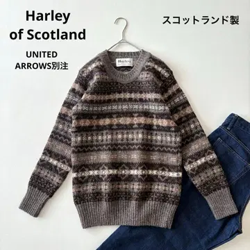 Harley of ScotlandUA 별주 모델 페어아일 패턴 니트