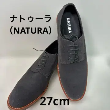 나투라 (NATURA) 그레이 스웨이드 레이스업 슈즈