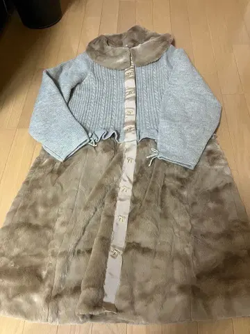 새상품 슈퍼 뷰티 44 XL 코트 니트 가디건