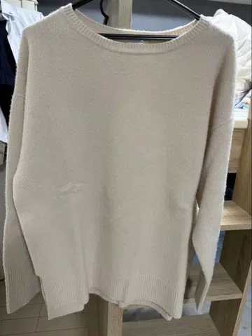 Spick & Span 베이지 니트 스웨터 긴팔