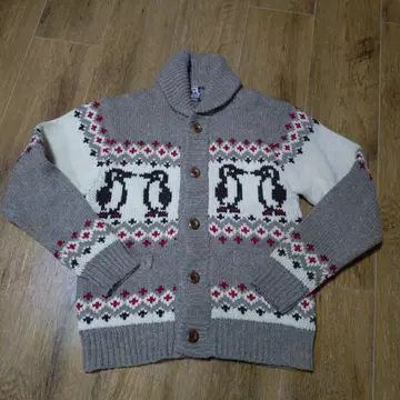 CHUMS 참스 펭귄 패턴 니트 스웨터 M 사이즈 카우친 스웨터