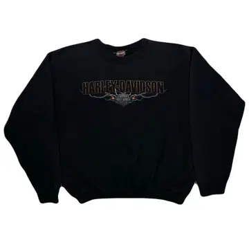 HARLEY-DAVIDSON/할리데이비슨/트레이닝복/맨투맨/블랙