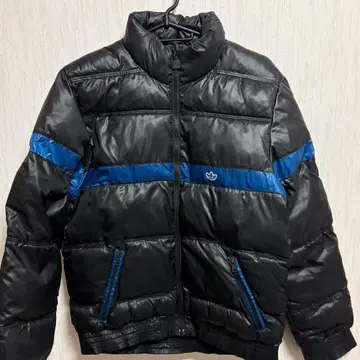 adidas 다운 자켓 XS 블랙/파랑