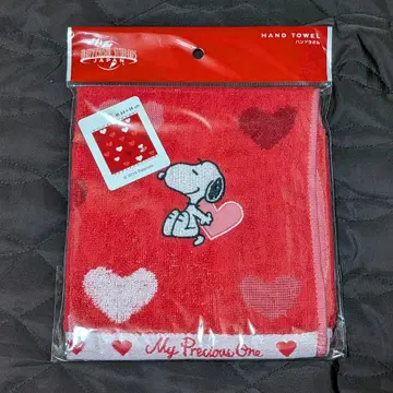 [빨간색] 2016년 USJ 스누피 핸드 타월 약 34 x 36 cm