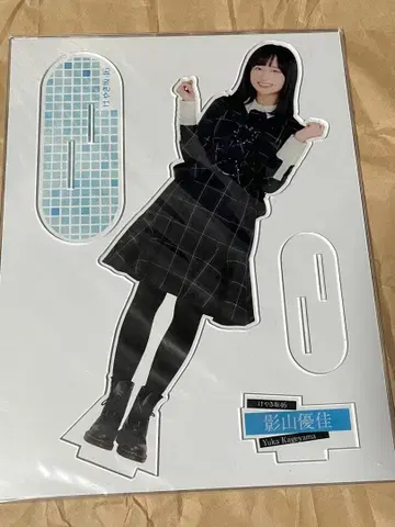 카게야마 유카 아크릴 스탠드 마네파 카드 회원 한정 빅 아크릴 스탠드