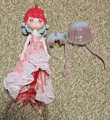 앙티유 인어 블라인드 인형 조개의 비밀어 강덩굴 해파리 헤어 파츠