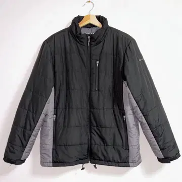 로고스 LOGOS 다운 자켓 LL 사이즈 블랙 x 그레이