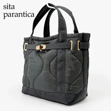 Spick&Span 별주 시타 파란티카 나일론 퀼팅 토트 S