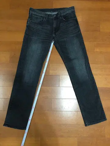 스트레이트 데님 블랙