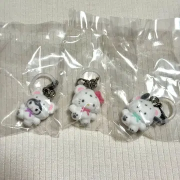 산리오 캐릭터 메지루시 액세서리 포근포근 스노우 3개 세트