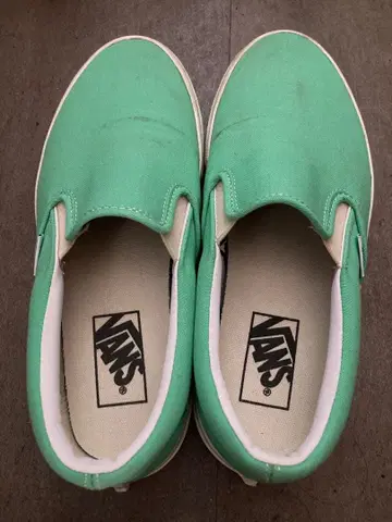 VANS 민트 그린 슬립온