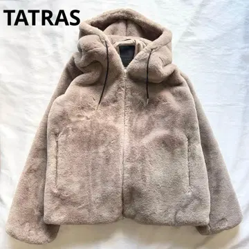 [ 컨디션 최상 ] TATRAS 타트라스 보모스 퍼 후디 모카 사이즈 4
