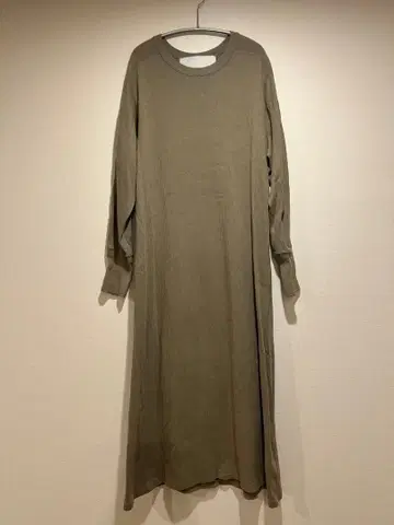 TICCA 티 리브 코튼 원피스 카키