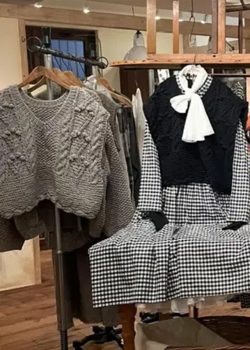 nest Robe 페루 보블 니트 베스트 ( BLACK)