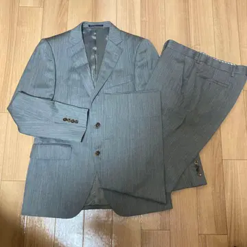 그레이 헤링본 비즈니스 정장