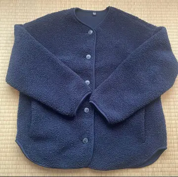 새상품급 UNIQLO 보아 플리스 릴랙스 가디건 M 여성용