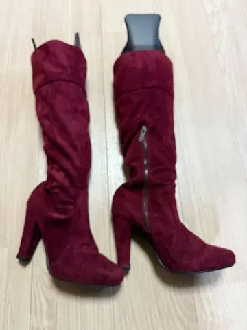 스웨이드 롱 부츠