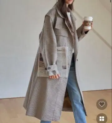 NUGU 롱 코트 2WAY 트렌치코트 THE TOE