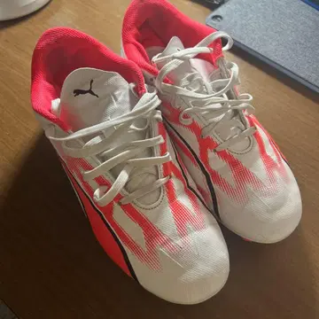 Puma 축구 스파이크 화이트/레드