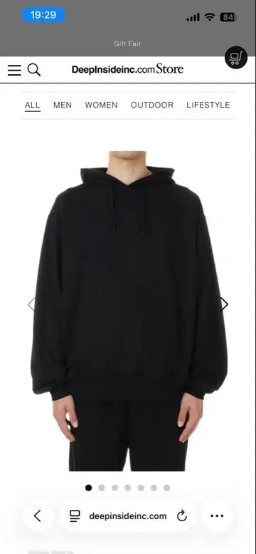 DAIWA PIER39 TECH SWEAT HOODIE black L