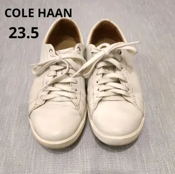 콜한 화이트 가죽 스니커즈 크로스코트