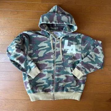 XLARGE x Champion 콜라보 후드티 카모 패턴 카모플라쥬 패턴