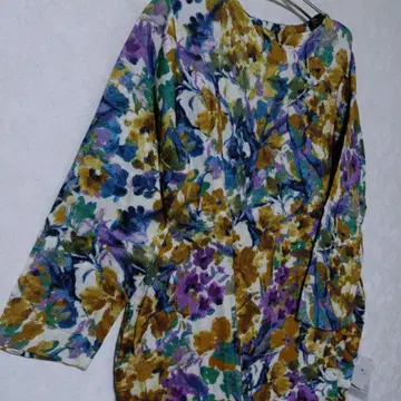 UCHINO 마쉬멜로우 거즈 프린트 원피스 일본제 M 사이즈