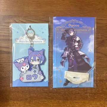 Dytica x 산리오 코야나기 로우 아크릴 스탠드 이름표 러버 키링