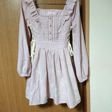 LIZ LISA 프릴 핑크 꽃무늬 원피스