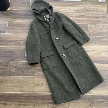 JOSEPH ABBOUD 더플 코트 롱 L 올리브 그린