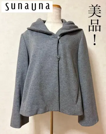 SunaUna 머플러 컬러 코트 새상품급!