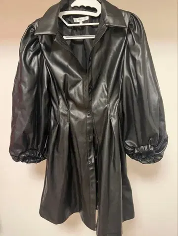 moussy 가죽 원피스 자켓