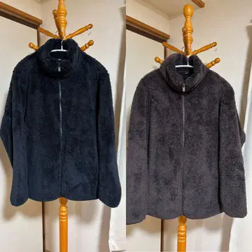 퍼 리프 플리스 풀 지퍼 자켓