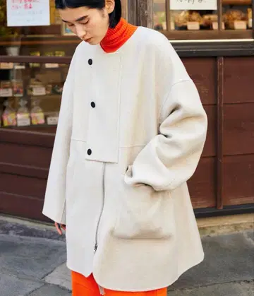 n gonstans 울 코트 베이지