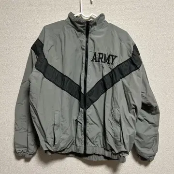 그레이 ARMY 로고 밀리터리 자켓