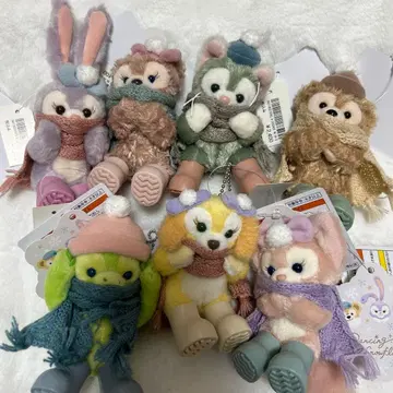 새상품 더피 봉제인형 참 댄싱 스노우플레이크스 7개 세트