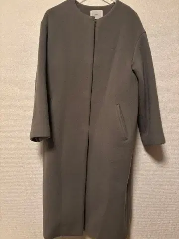 IENA (이에나) 노카라 울 롱 코트 그레이