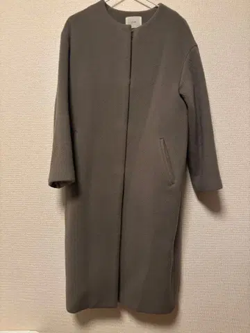 IENA (이에나) 노카라 울 롱 코트 그레이