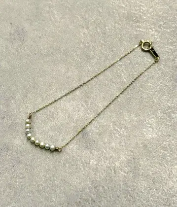 k10 금 펄과 골드 팔찌