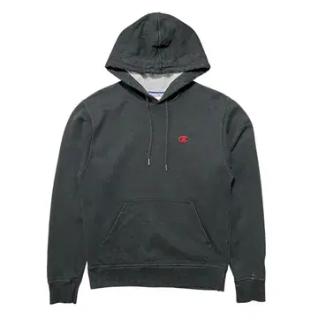 USA 구제 의류 챔피온 맨투맨 후드티 로고 자수 블랙 속기모