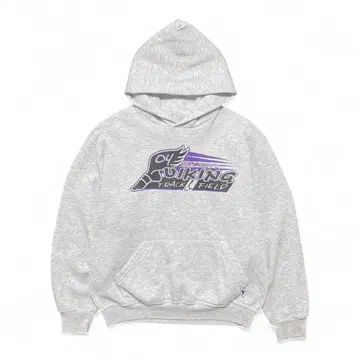 USA 구제 의류 멕시코제 러셀 맨투맨 후드티 윙풋 프린트