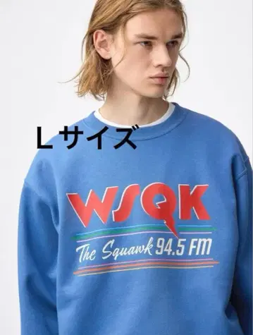 GU 기묘한 이야기 WSQK 헤비 웨이트 맨투맨 풀오버 L