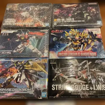 HG 건담 프라모델 6점 묶음 판매 + 증정