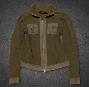 Ficce parachute double zip drivers knit