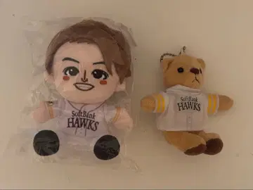 소프트뱅크 호크스 슈토 유키 봉제 인형 세트